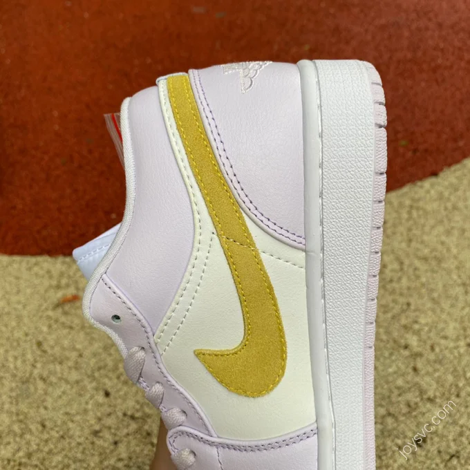 Air Jordan 1 Low White Purple Sneakers DC0774-501