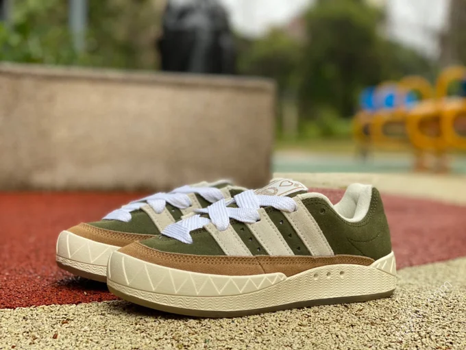 Human Made x Adidas Adimatic Green Brown HP9914