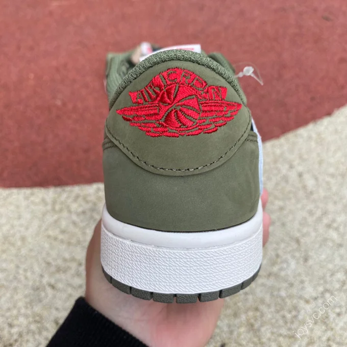 Travis Scott x Air Jordan 1 Low Black Green CQ4277-008