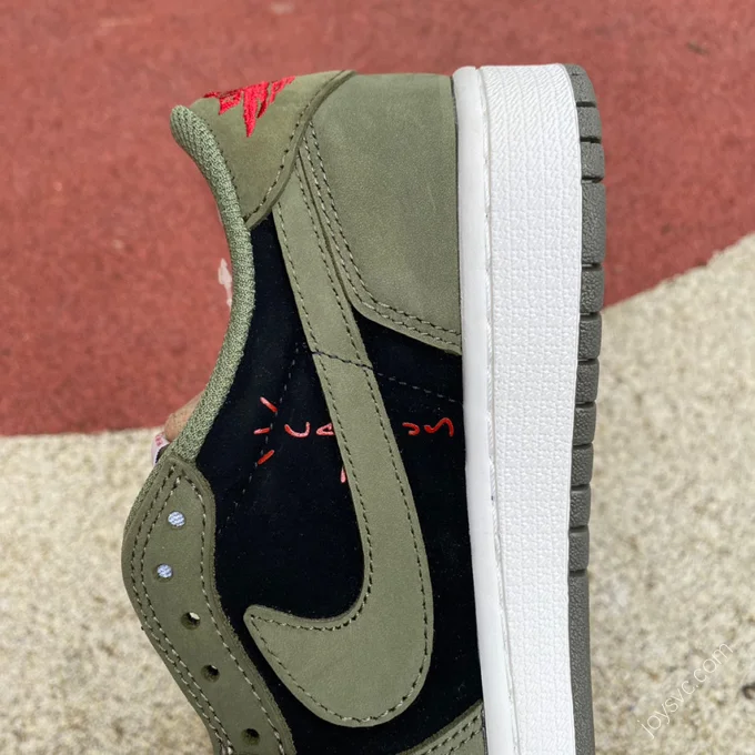 Travis Scott x Air Jordan 1 Low Black Green CQ4277-008