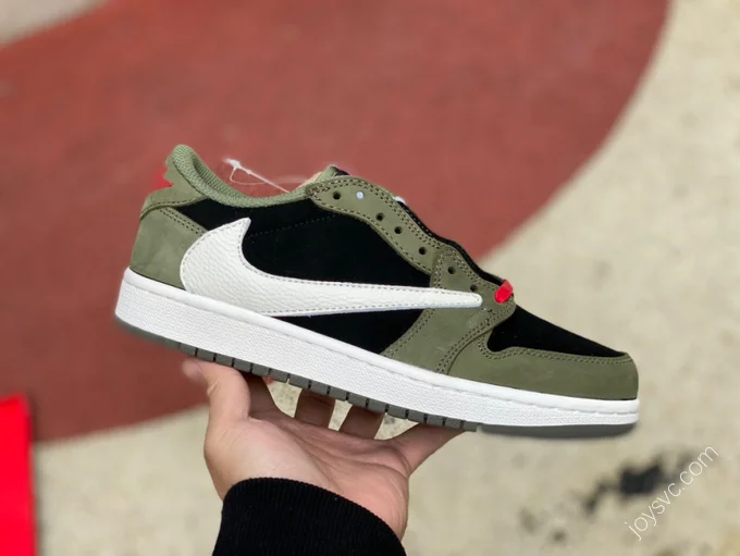 Travis Scott x Air Jordan 1 Low Black Green CQ4277-008