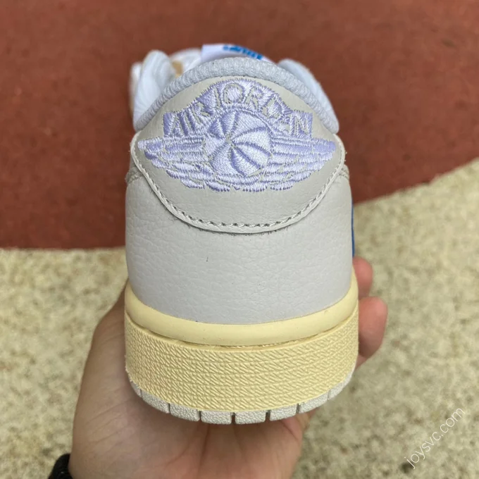 Travis Scott x Air Jordan 1 Low White Blue DO7097-100