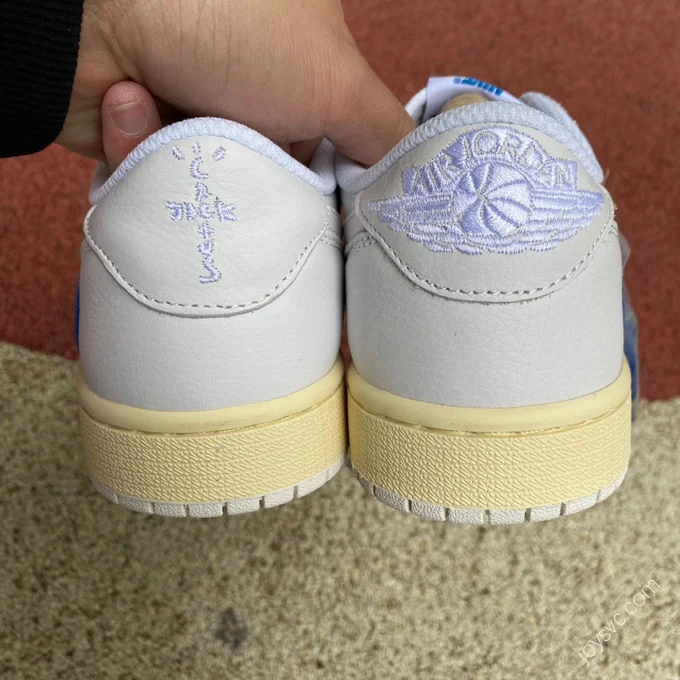 Travis Scott x Air Jordan 1 Low White Blue DO7097-100