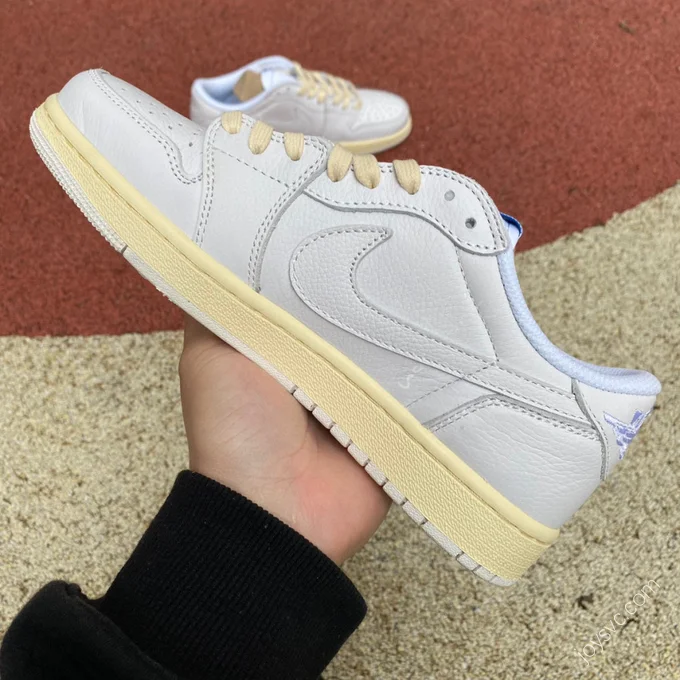 Travis Scott x Air Jordan 1 Low White Blue DO7097-100