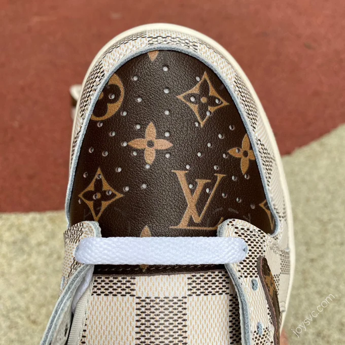 Travis Scott x Air Jordan 1 Low x Louis Vuitton Brown White Sneakers