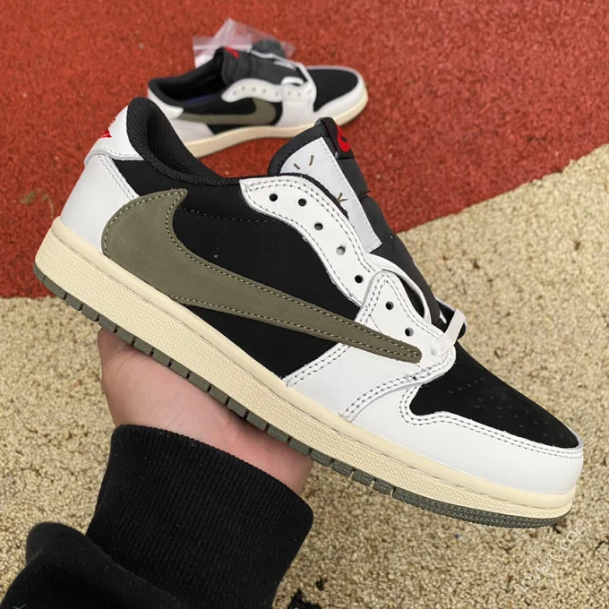 Travis Scott x Air Jordan 1 Low Olive Green DZ4137-10