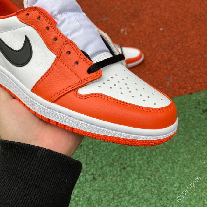 Air Jordan 1 Low White Orange Sneakers CZ0790-801