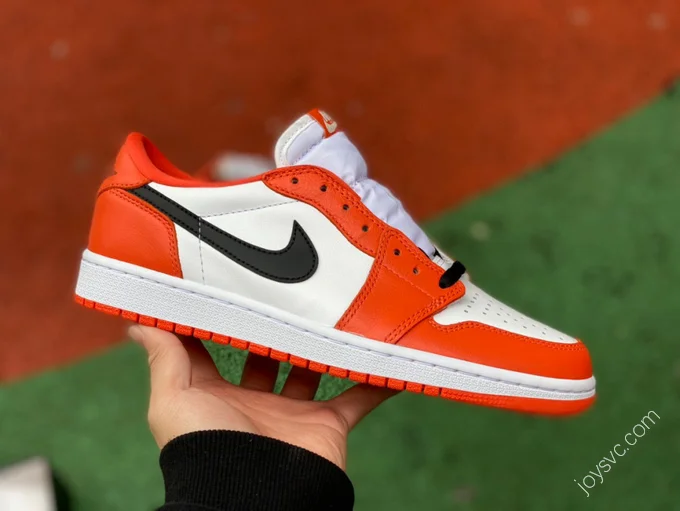 Air Jordan 1 Low White Orange Sneakers CZ0790-801