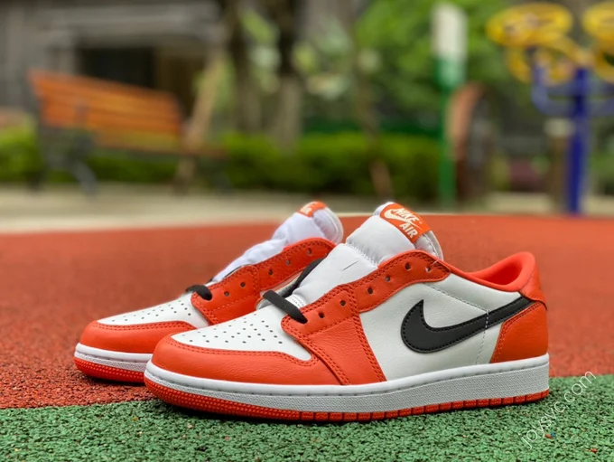 Air Jordan 1 Low White Orange Sneakers CZ0790-801