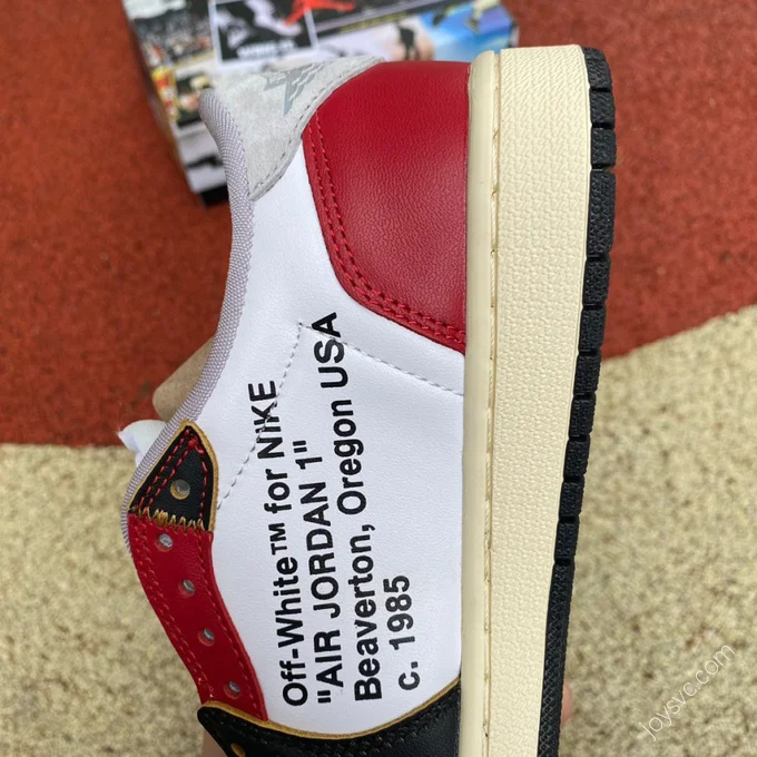 Air Jordan 1 x OFF-WHITE Black Toe Low Sneakers CZ0790-107