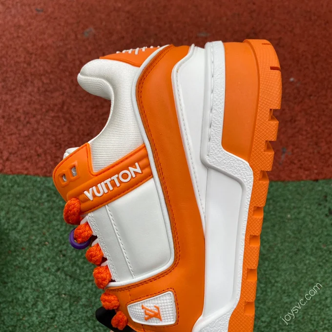 LOUIS VUITTON Trainer Maxi White Orange