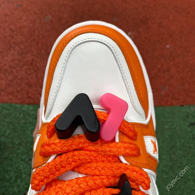 LOUIS VUITTON Trainer Maxi White Orange