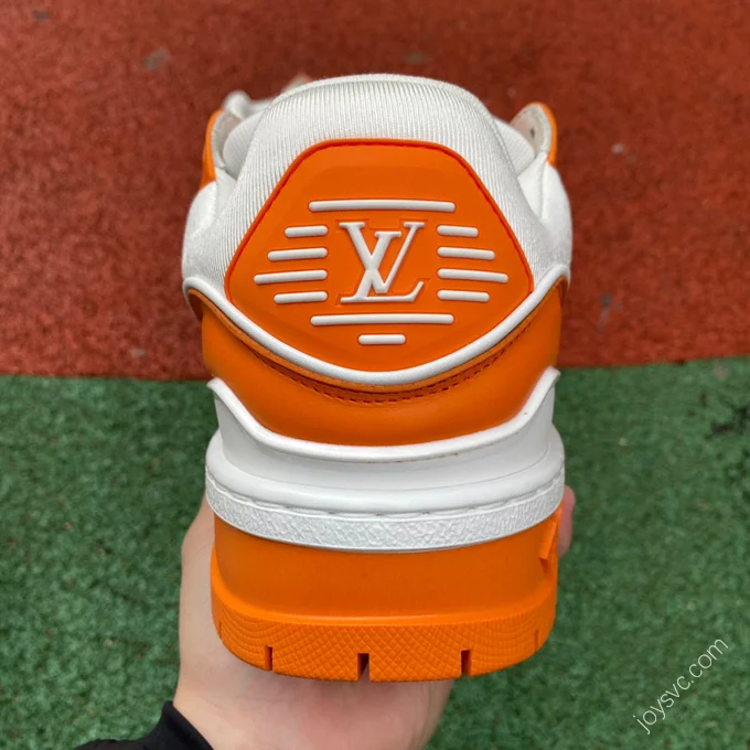 LOUIS VUITTON Trainer Maxi White Orange