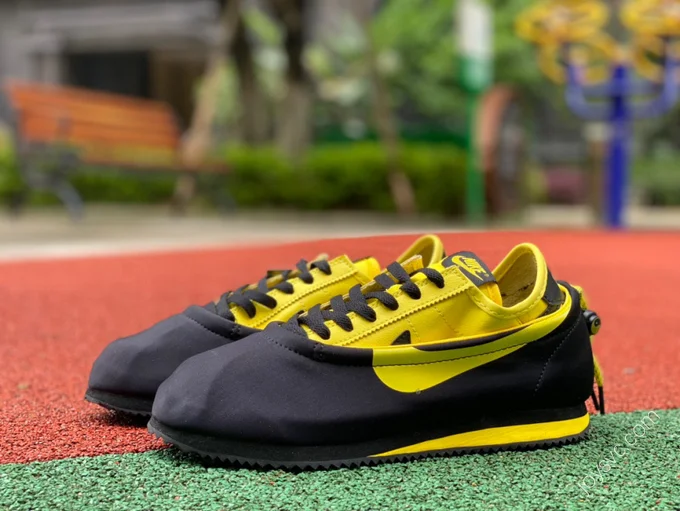 CLOT x Nike Cortez Black Yellow DZ3239-001