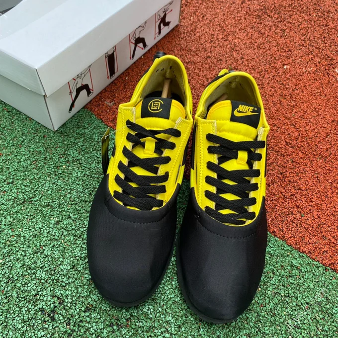 CLOT x Nike Cortez Black Yellow DZ3239-001