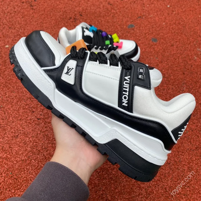 LOUIS VUITTON Trainer Maxi Black White