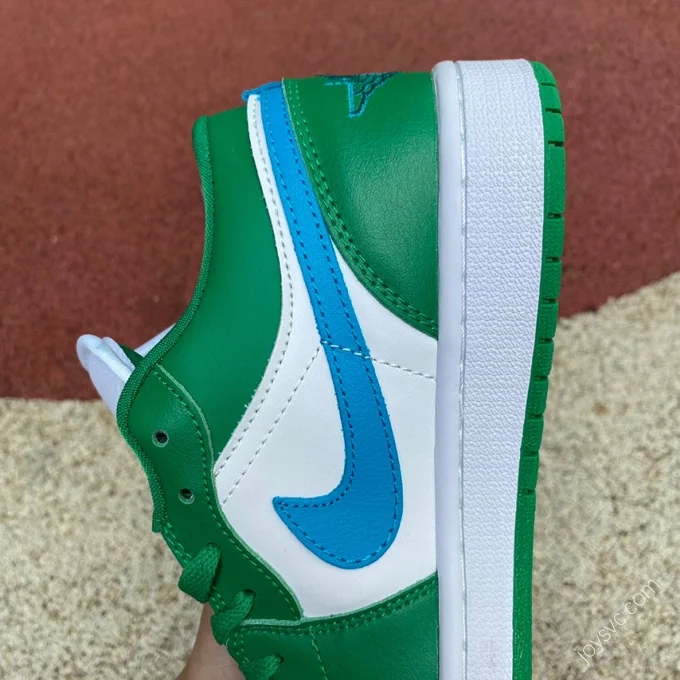 Air Jordan 1 Low White Green Blue Sneakers DC0774-304