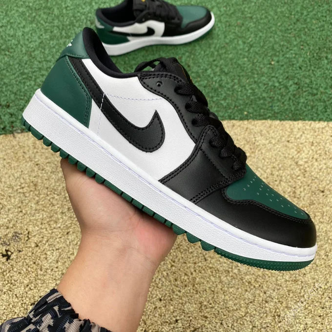 Air Jordan 1 Low Golf Black White Green DD9315-107