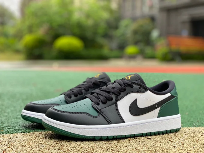 Air Jordan 1 Low Golf Black White Green DD9315-107