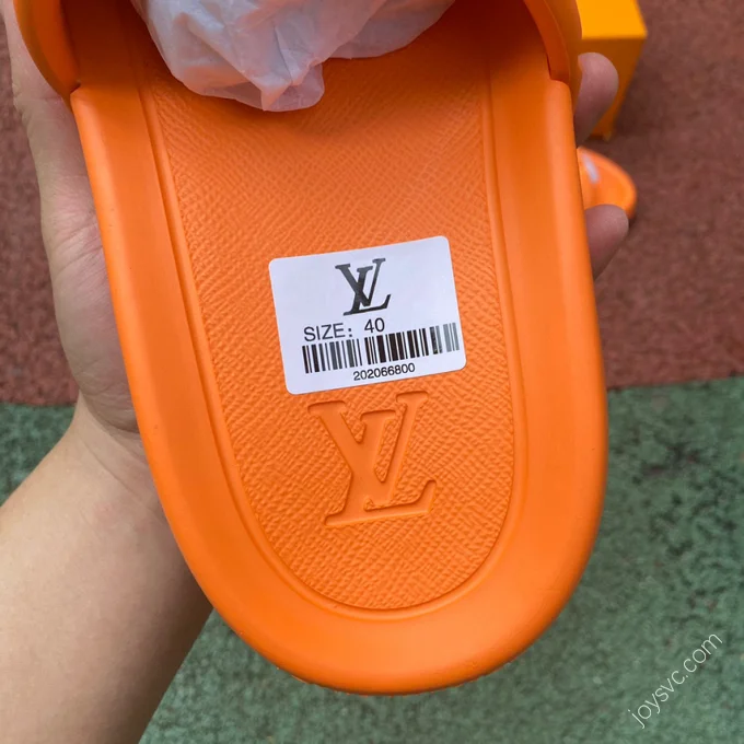 LOUIS VUITTON WATERFRONT Slides Orange