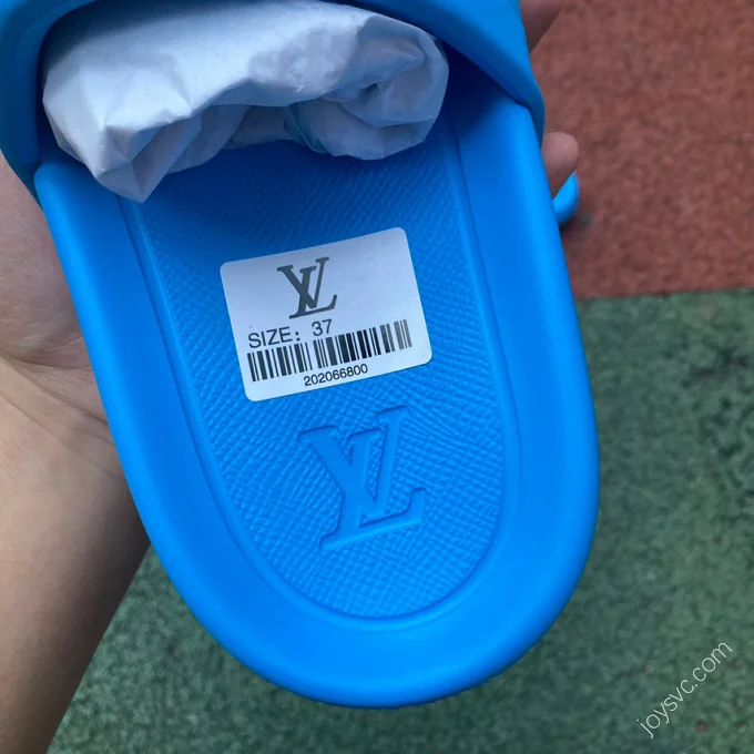 LOUIS VUITTON WATERFRONT Slides Blue