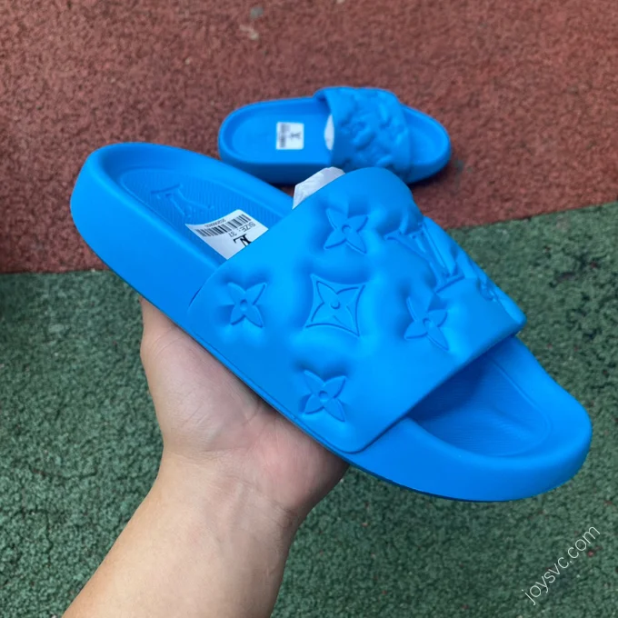 LOUIS VUITTON WATERFRONT Slides Blue