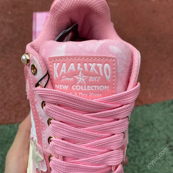 KAALIXTO Pink Cloud Stars Pink White