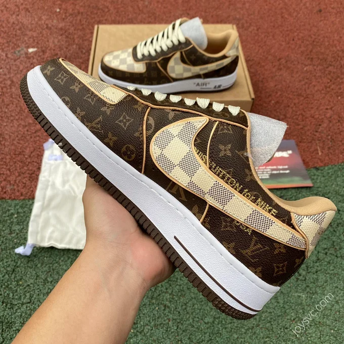 Louis Vuitton x Nike Air Force 1 Brown