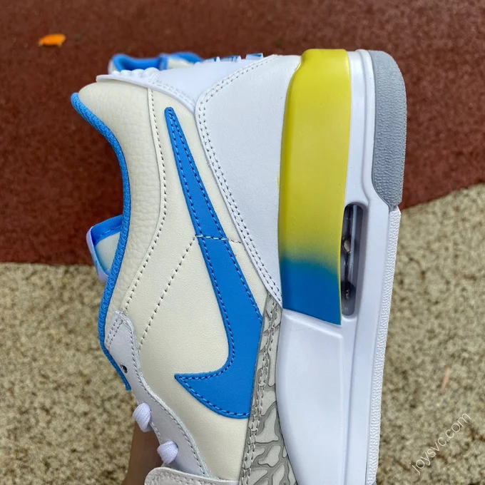 Air Jordan 3 Retro White Blue Yellow Sneaker 923096-101