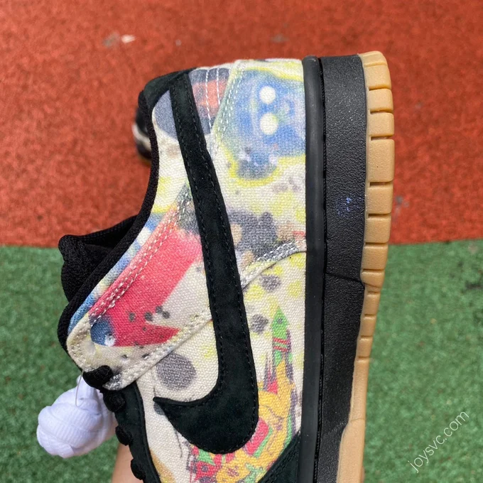 Nike Dunk x Supreme Black Multicolor Collaboration FD8788-001