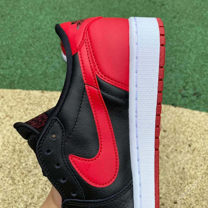 Air Jordan 1 Bred Low OG Black Red 705329-001