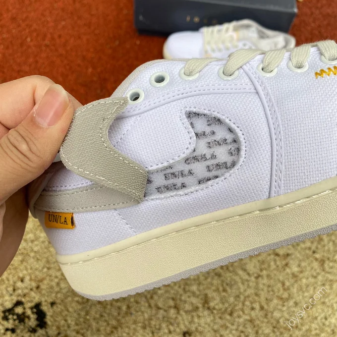 Union LA x Air Jordan 1 KO Low White Grey Sneakers DO8912-101