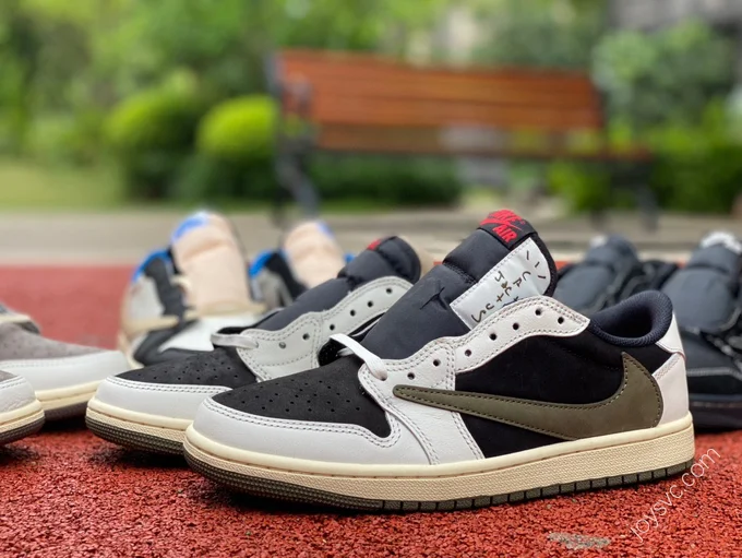 Travis Scott x Air Jordan 1 Low Olive Green DZ4137