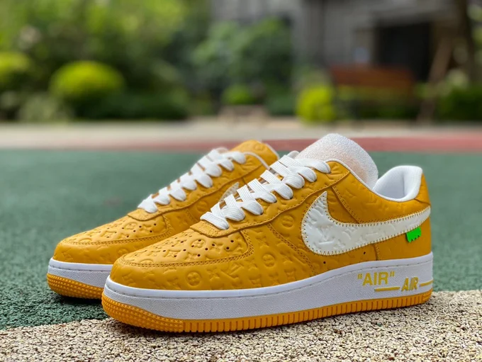 Louis Vuitton x Nike Air Force 1 Yellow