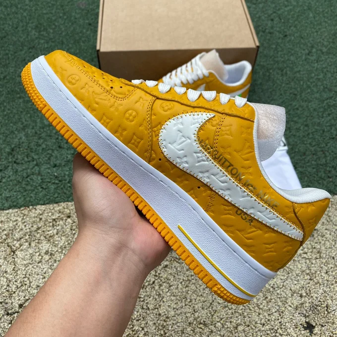 Louis Vuitton x Nike Air Force 1 Yellow