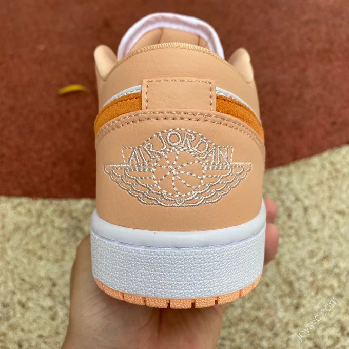 Air Jordan 1 Low White Pink Orange Sneakers DC0774-801