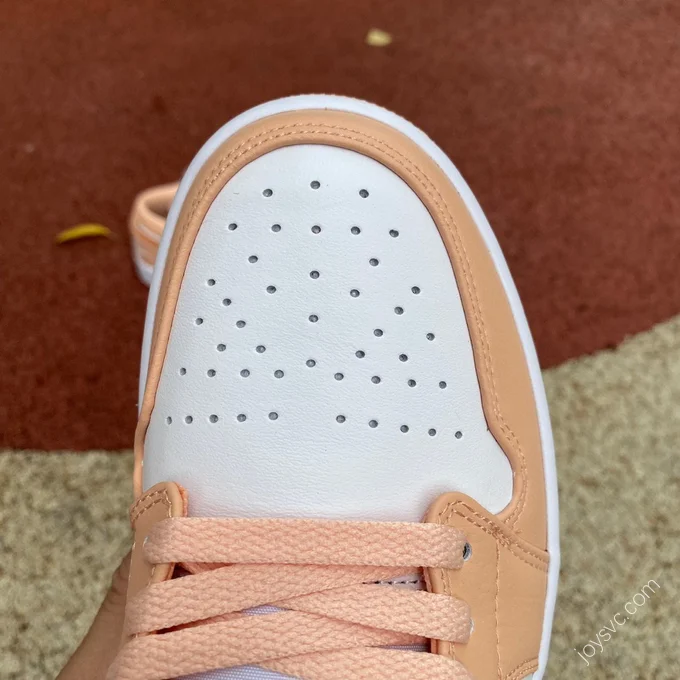 Air Jordan 1 Low White Pink Orange Sneakers DC0774-801