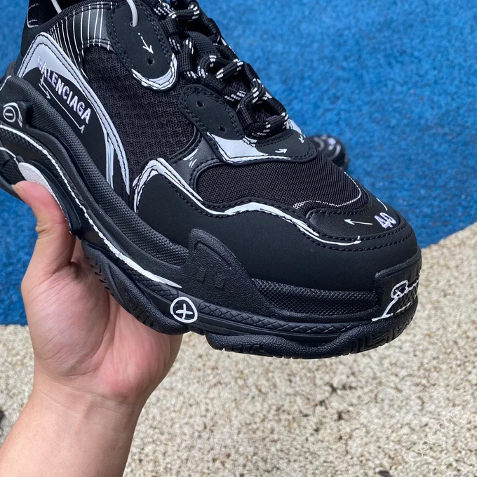 Balenciaga Triple S Black