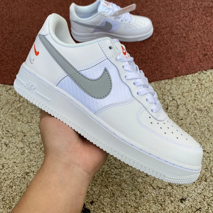 Nike Air Force 1 White/Silver Double Swoosh FD0666-100