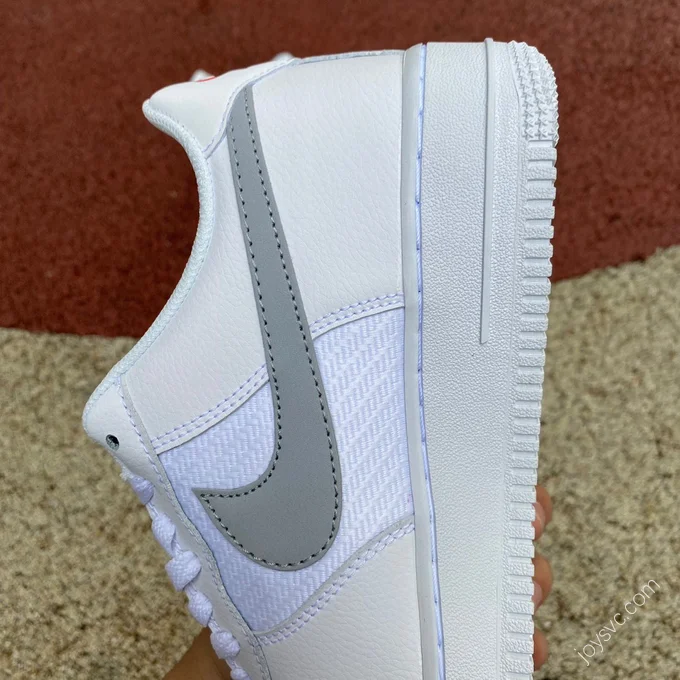 Nike Air Force 1 White/Silver Double Swoosh FD0666-100