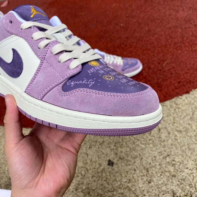 Air Jordan 1 Low Kuromi Purple Women's Low-Top Sneaker DR8057-500