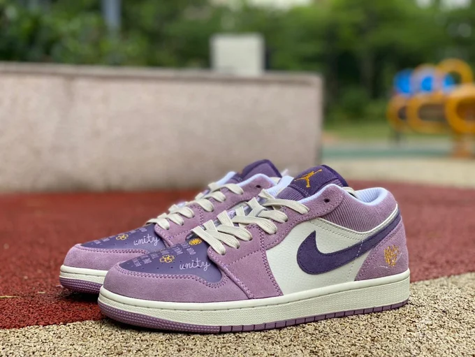 Air Jordan 1 Low Kuromi Purple Women's Low-Top Sneaker DR8057-500