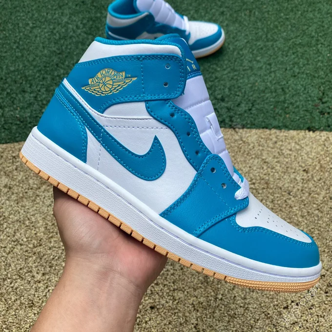 Air Jordan 1 Mid Blue White Sneakers DQ8426-400