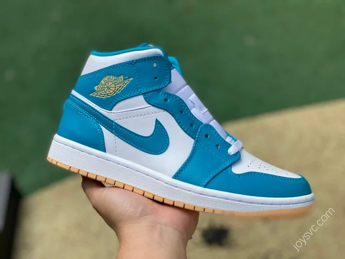 Air Jordan 1 Mid Blue White Sneakers DQ8426-400