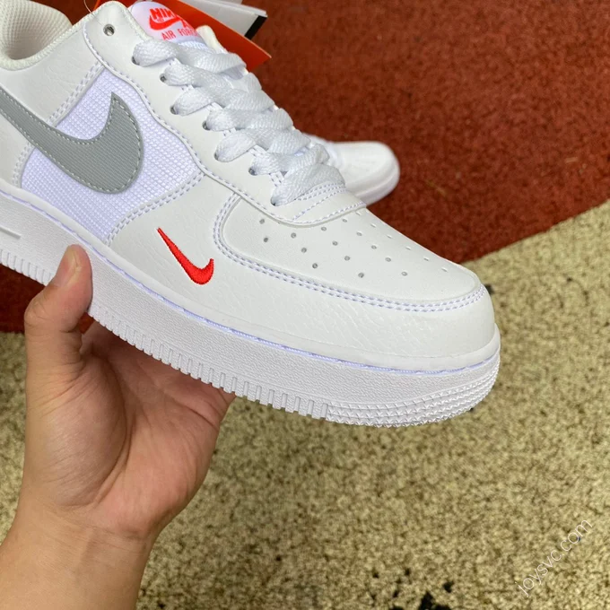 Nike Air Force 1 Low White/Grey/Red Swoosh FD9772-100