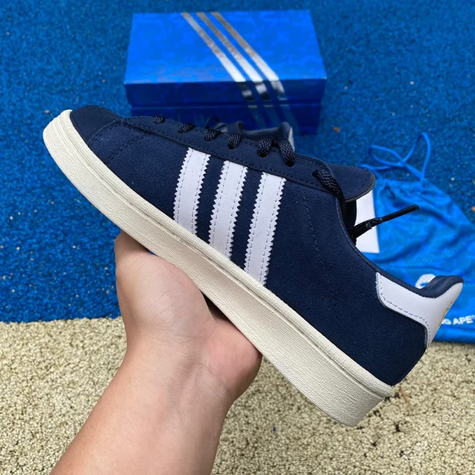 A BATHING APE x Adidas Campus 80S Blue ID4770