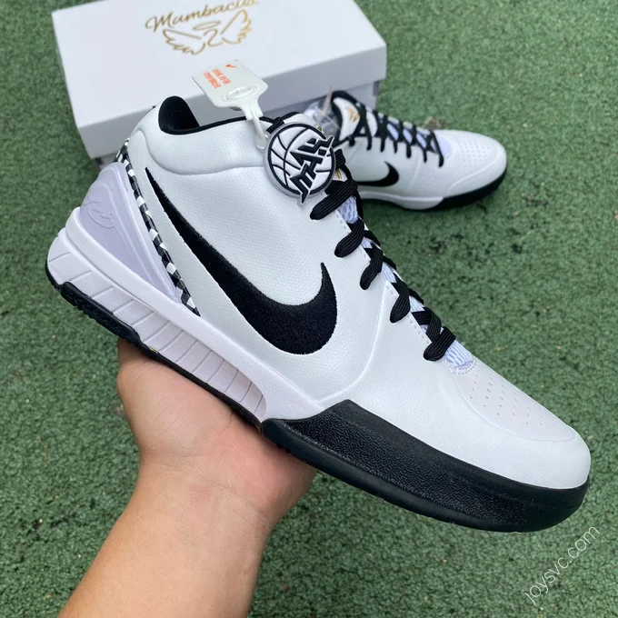 Nike Zoom Kobe 4 White Black FJ9363-100