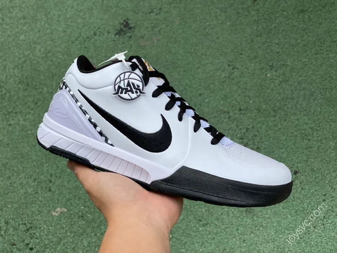 Nike Zoom Kobe 4 White Black FJ9363-100