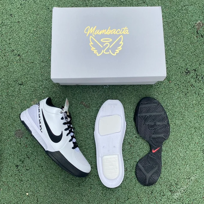 Nike Zoom Kobe 4 White Black FJ9363-100