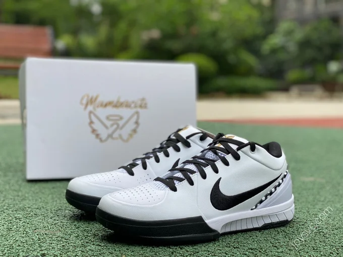 Nike Zoom Kobe 4 White Black FJ9363-100